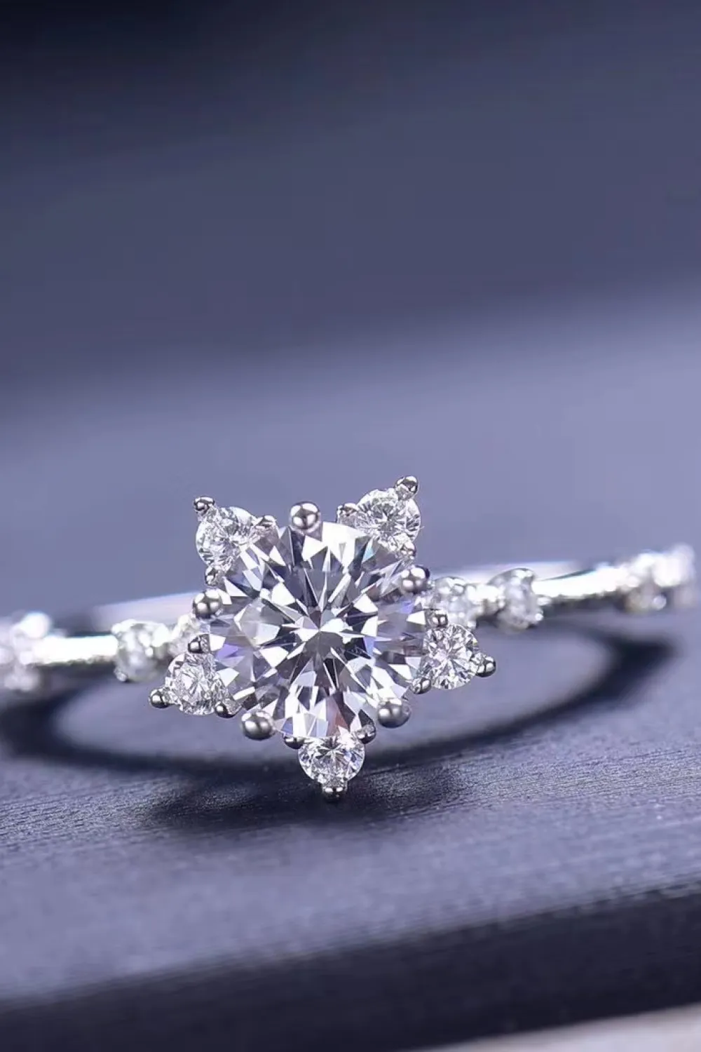 1 Carat Moissanite 6-Prong Ring, image 3