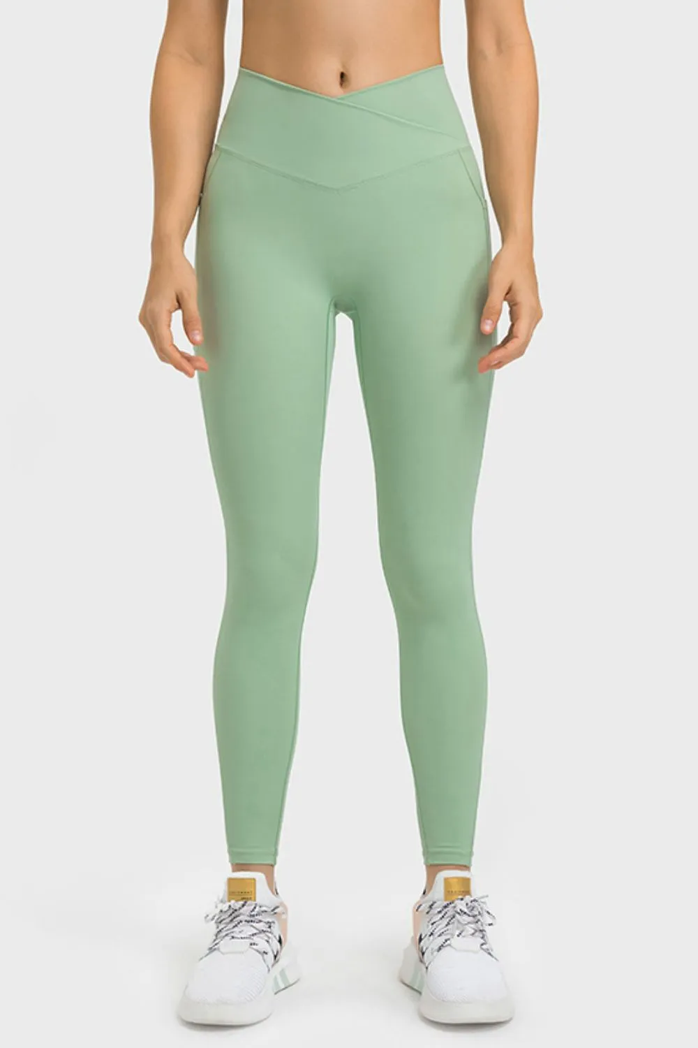 V-Waist Yoga Leggings with Pockets, image 5