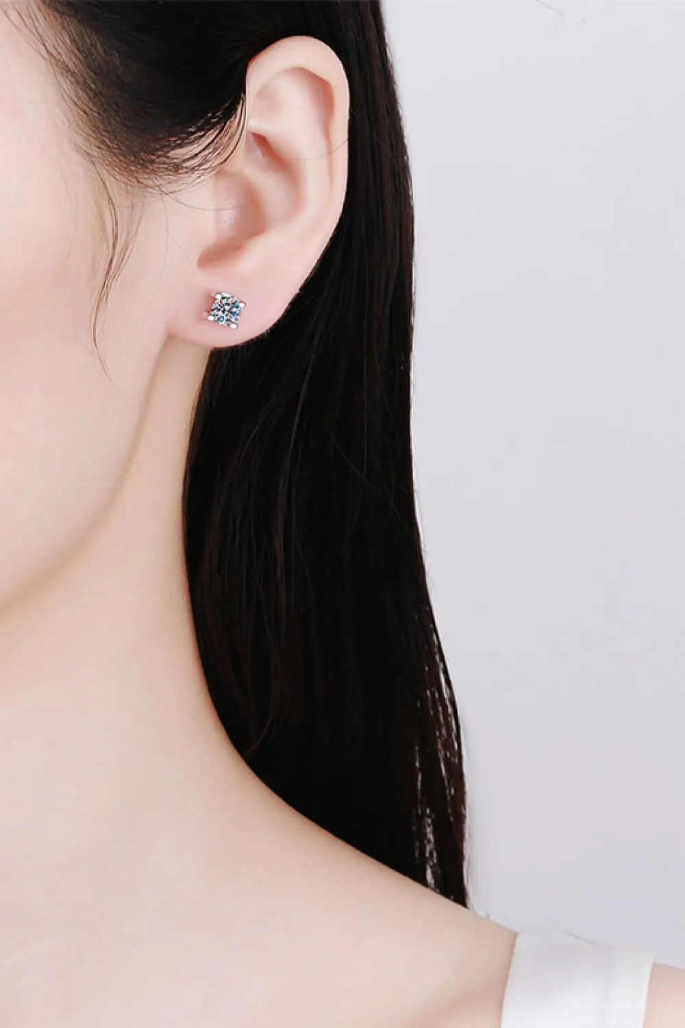 Limitless Love 1 Carat Moissanite Stud Earrings, image 2