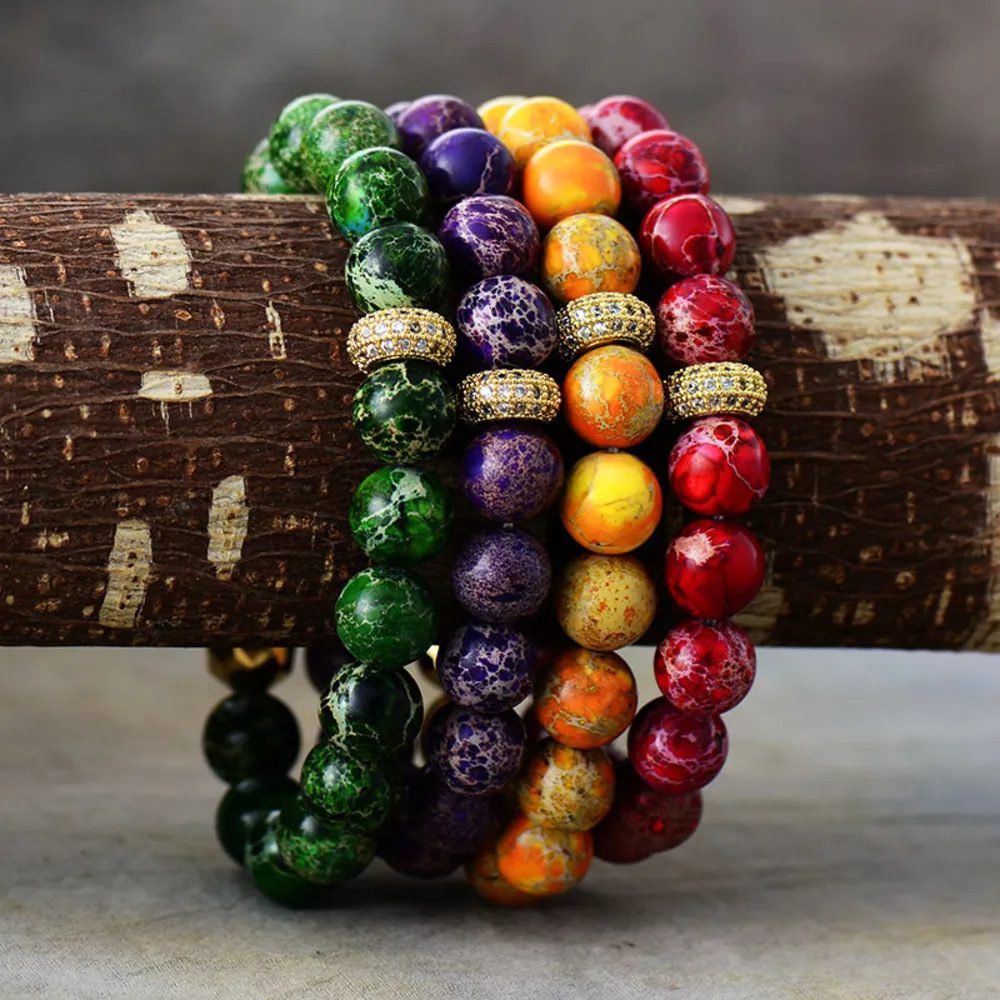 Natural Stone Beaded Bracelet, image 3