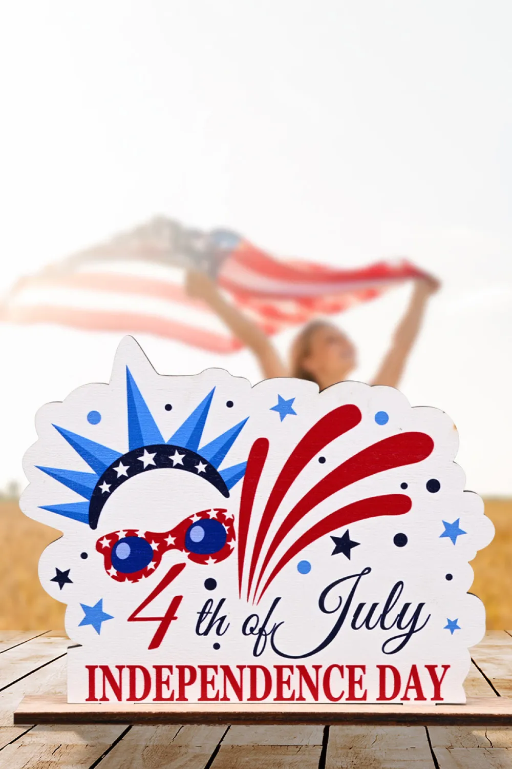 Independence Day Plywood Decor Ornament, image 6