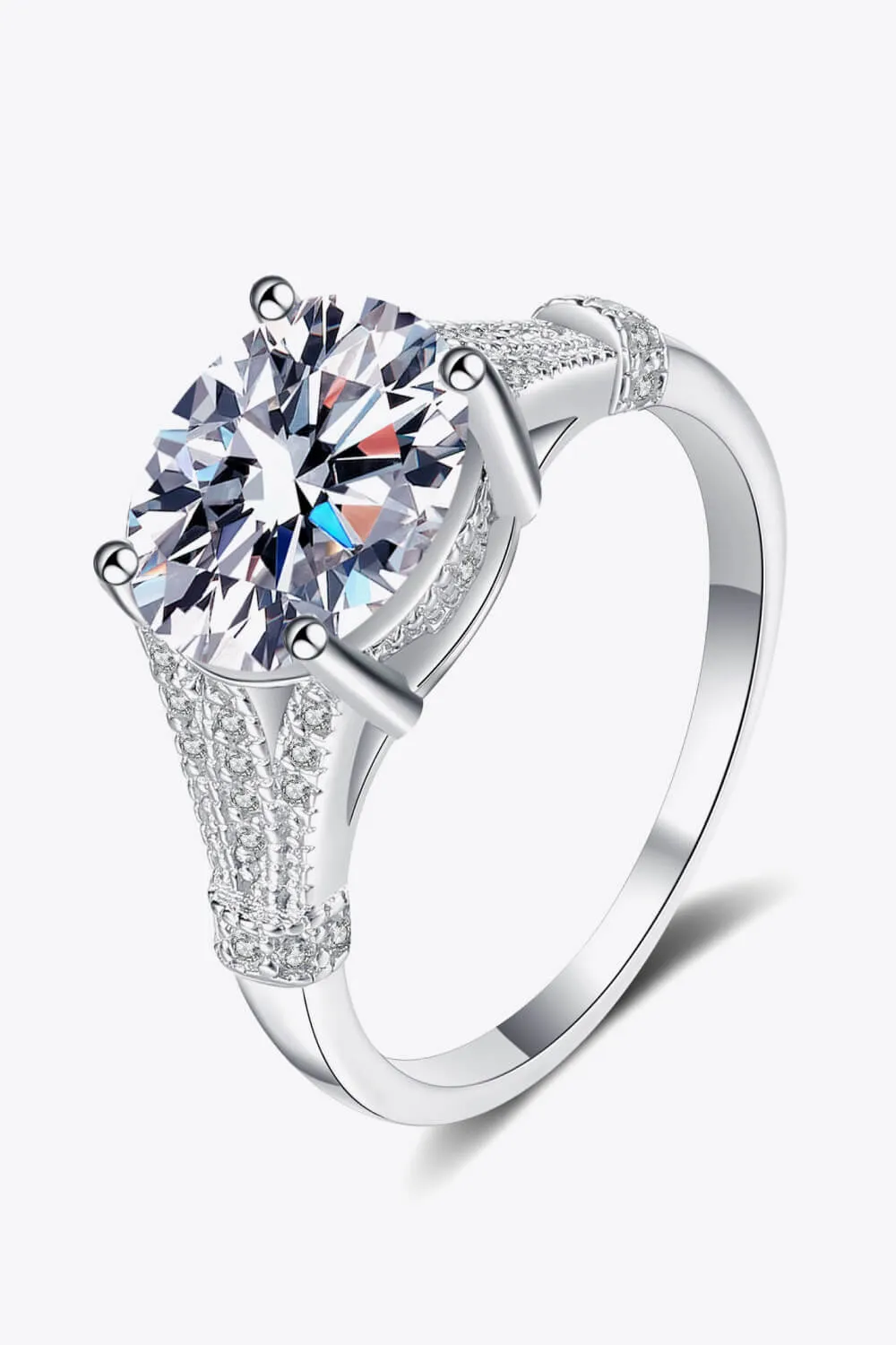 Unpredictable Day 3 Carat Moissanite Ring, image 5
