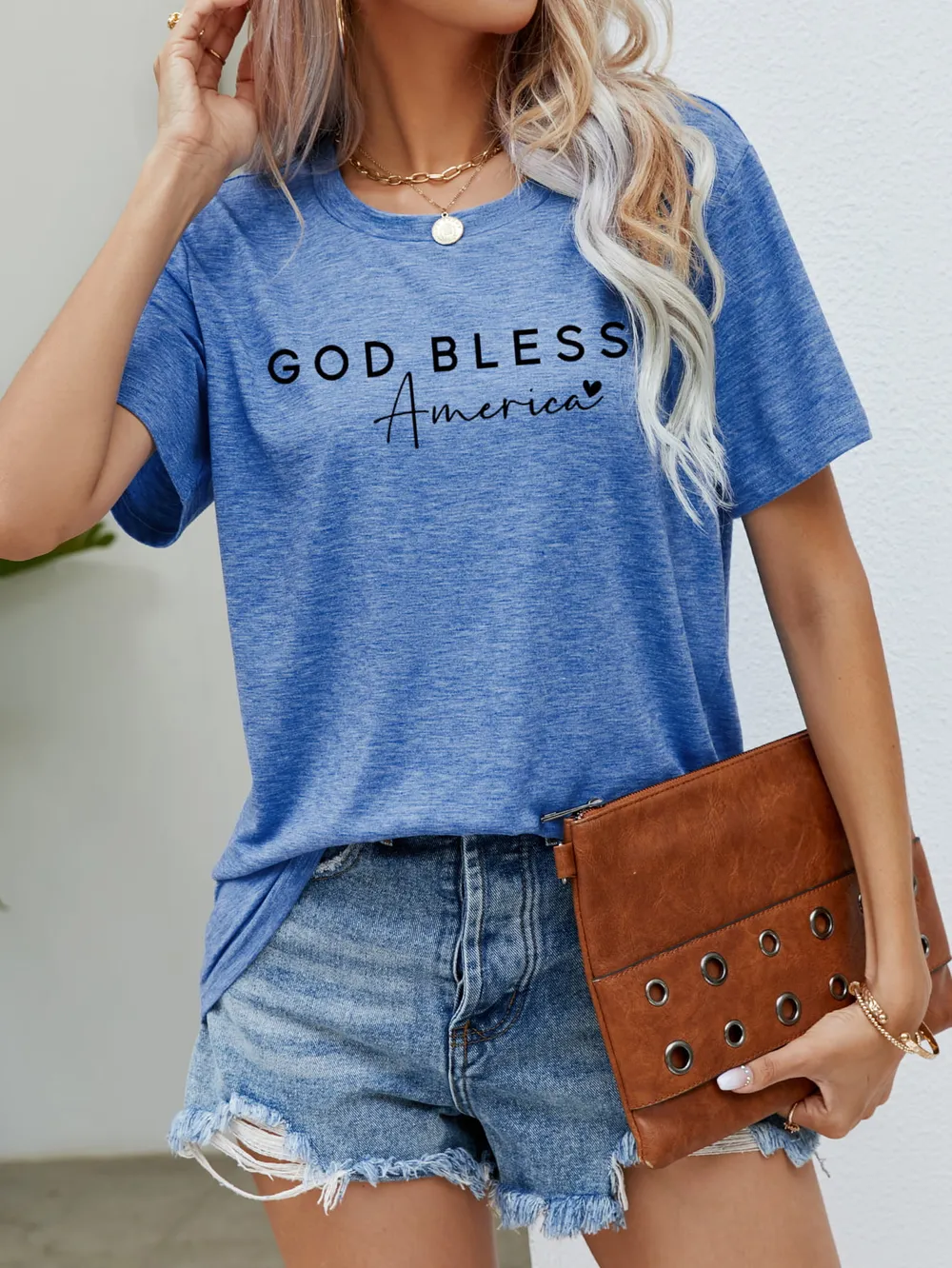 GOD BLESS AMERICA Graphic Short Sleeve Tee, image 11