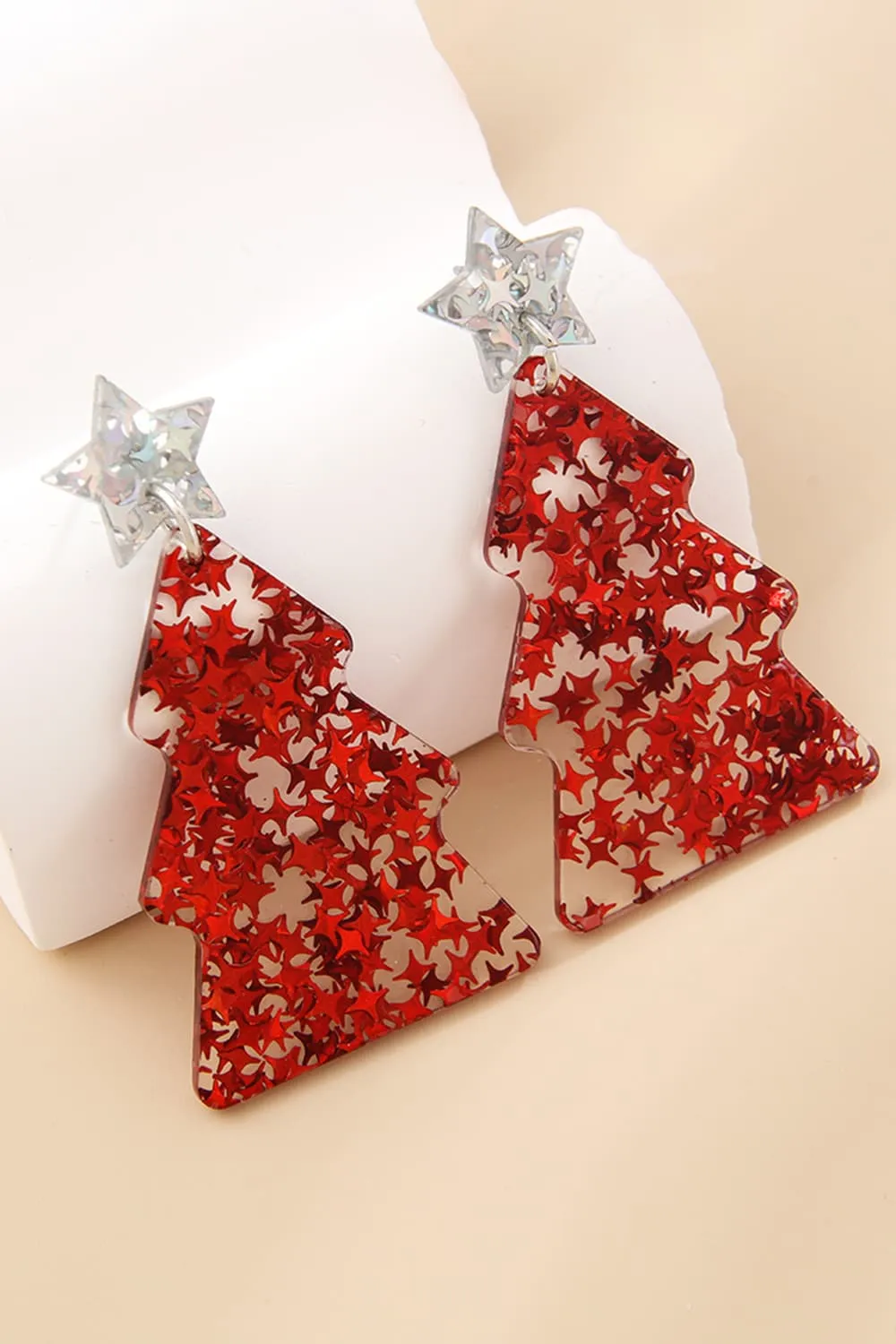 Christmas Tree Acrylic Earrings, image 15