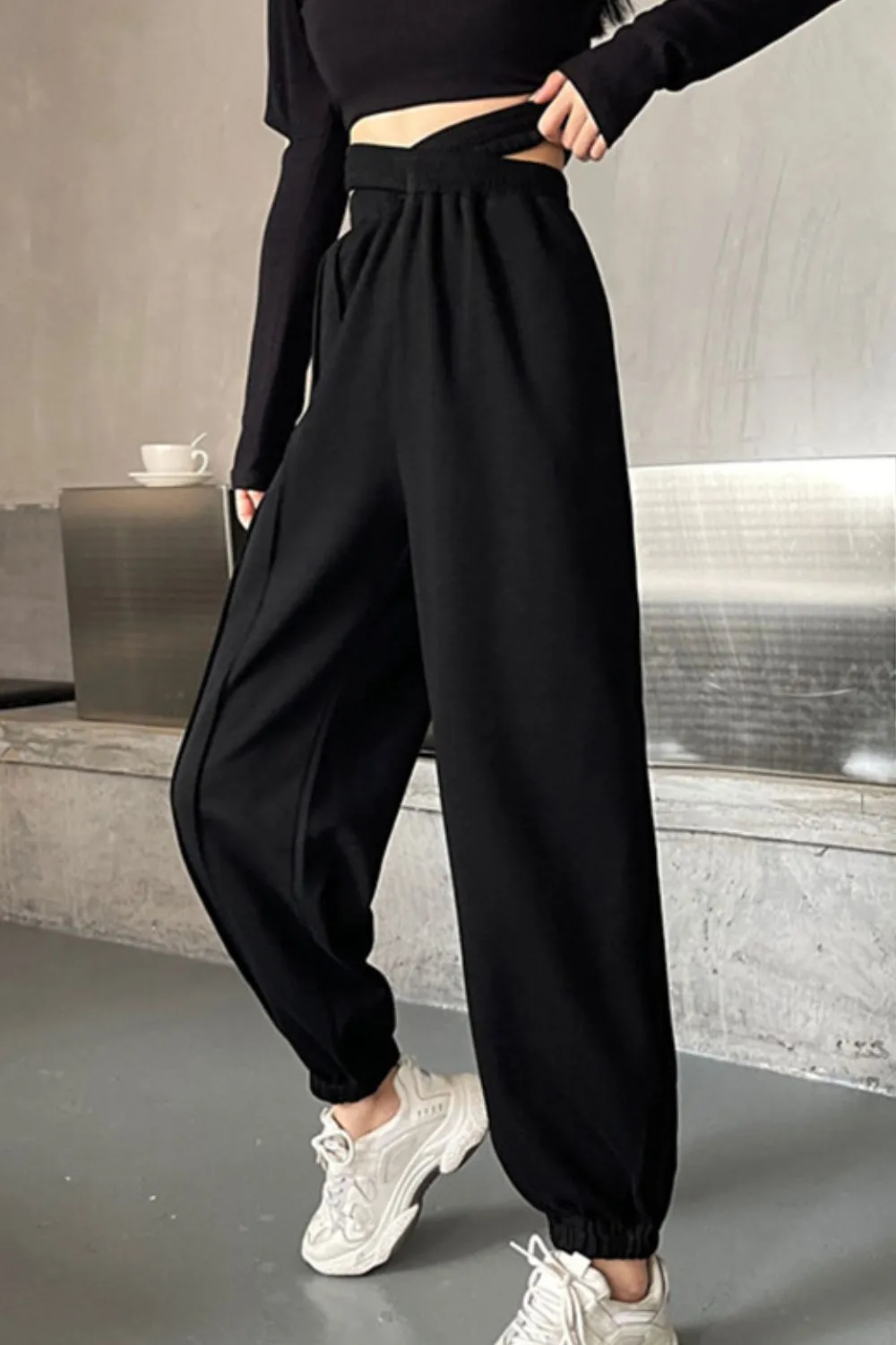 Crisscross Long Sweatpants, image 4
