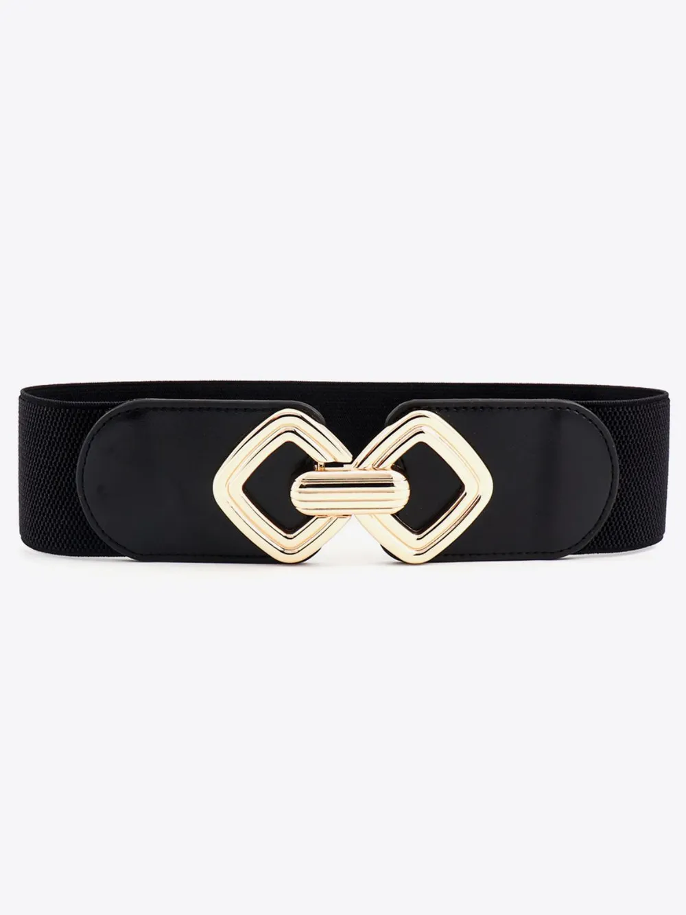 Geometric Buckle Elastic Wide Belt, image 32