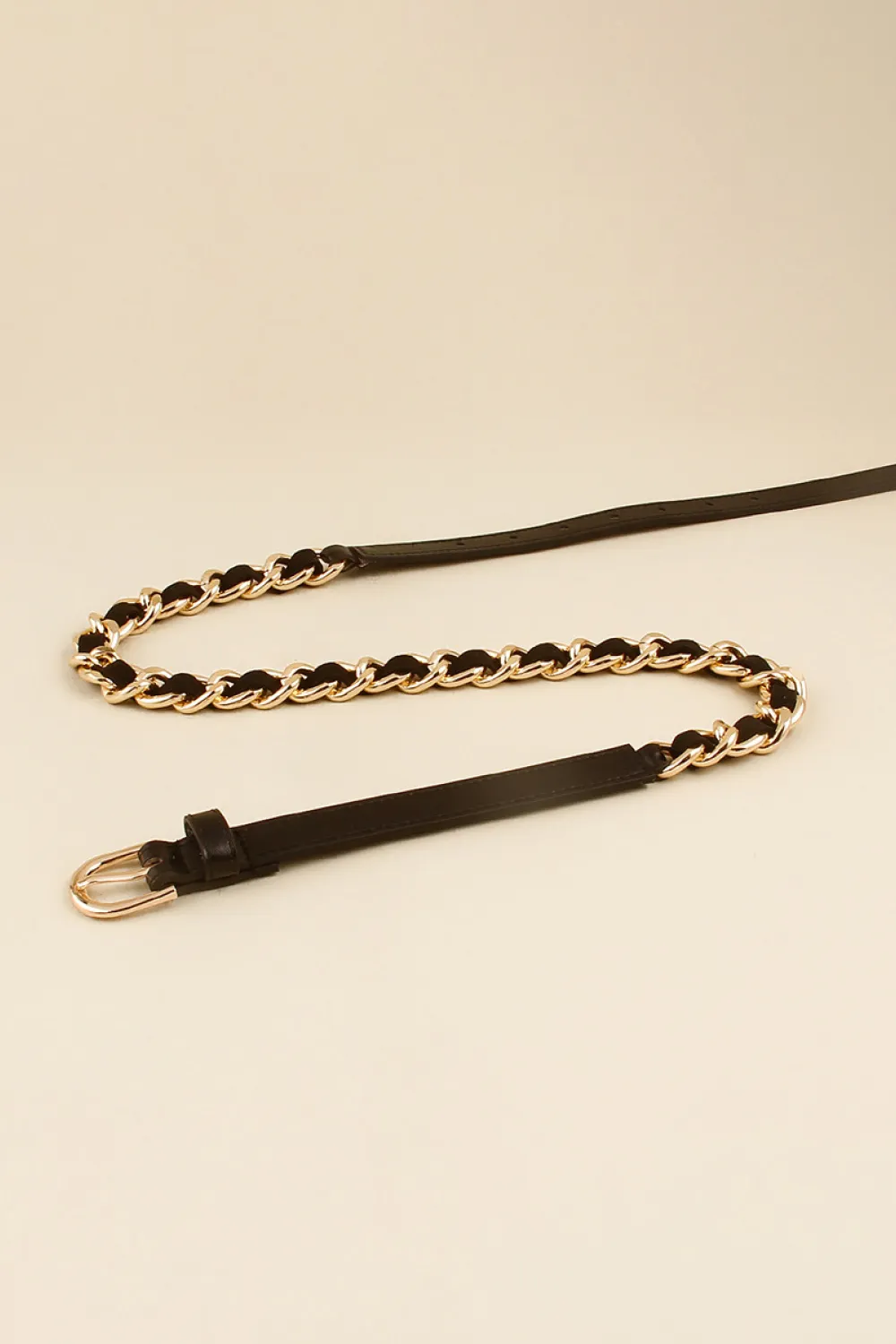 PU Chain Skinny Belt, image 4