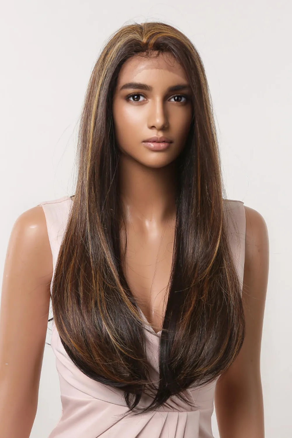 13*2" Lace Front Wigs Synthetic Long Straight 26" 150% Density, image 5
