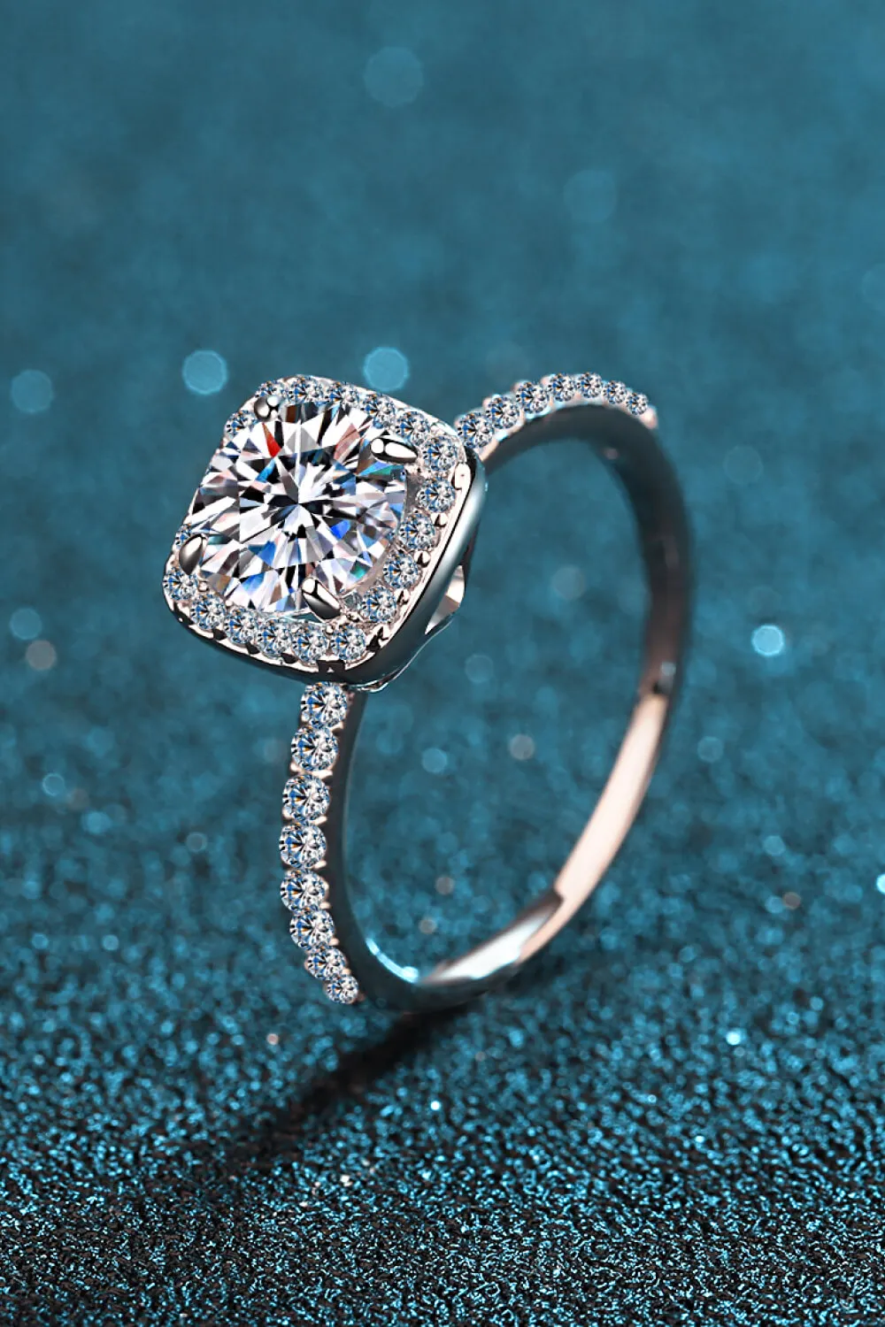 Square Moissanite Ring, image 4
