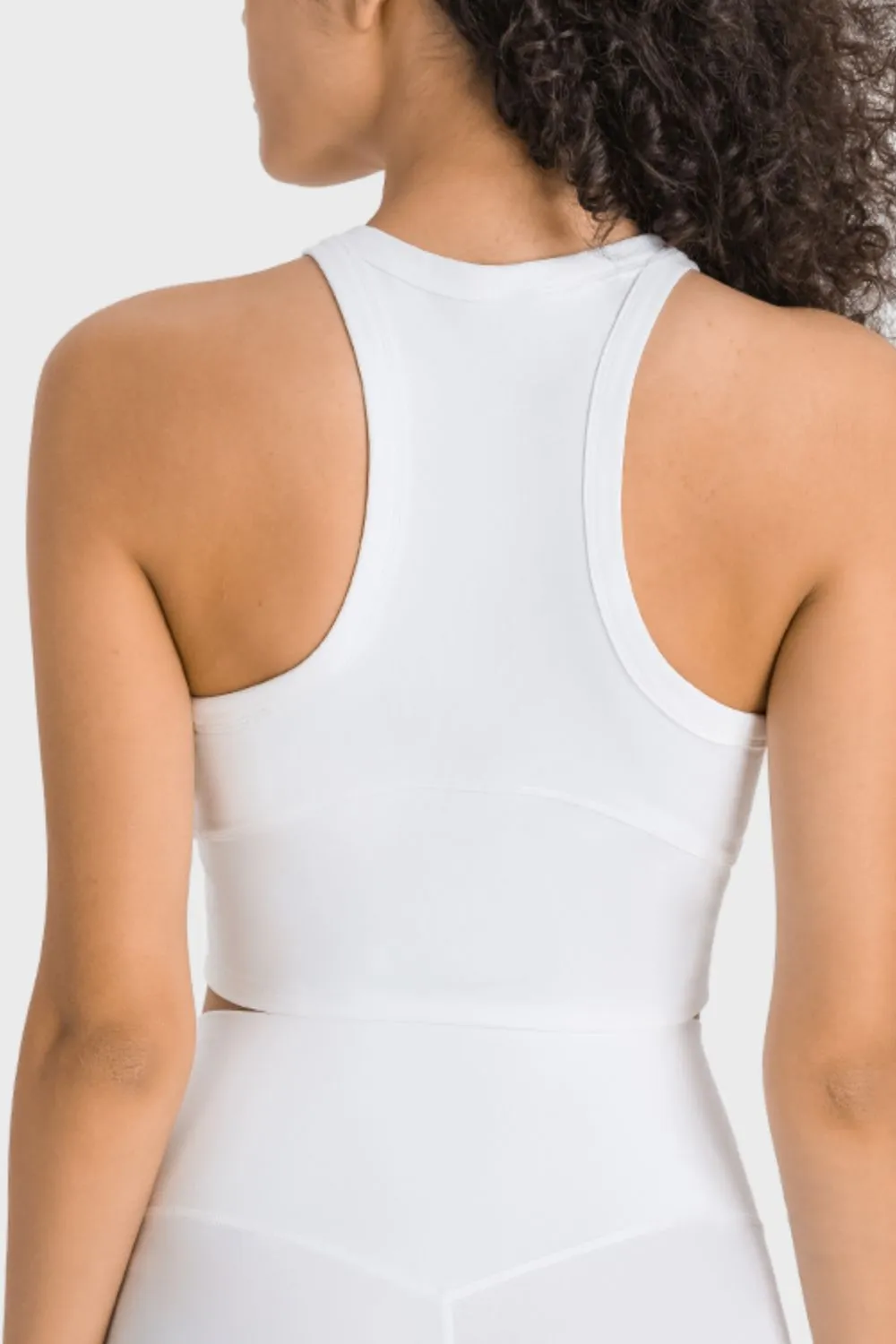 Racerback Cropped Sports Tank, image 11