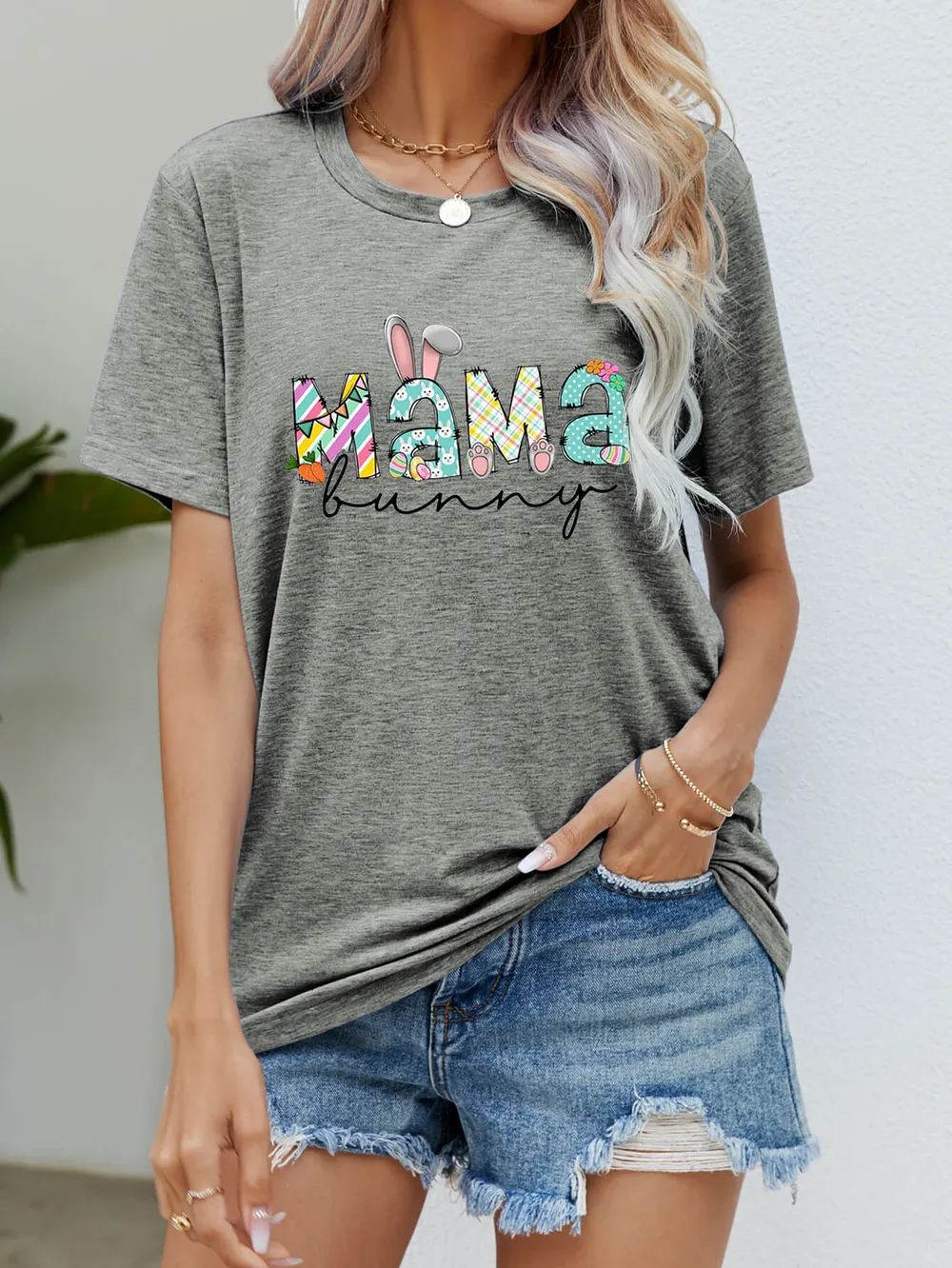 MAMA BUNNY Easter Graphic Tee, image 10