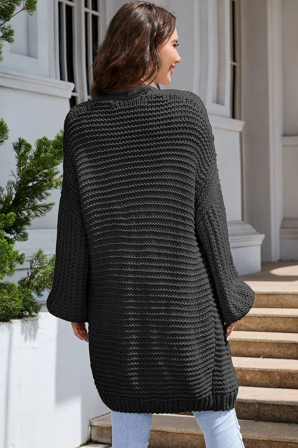 Open Front Longline Cardigan, image 14