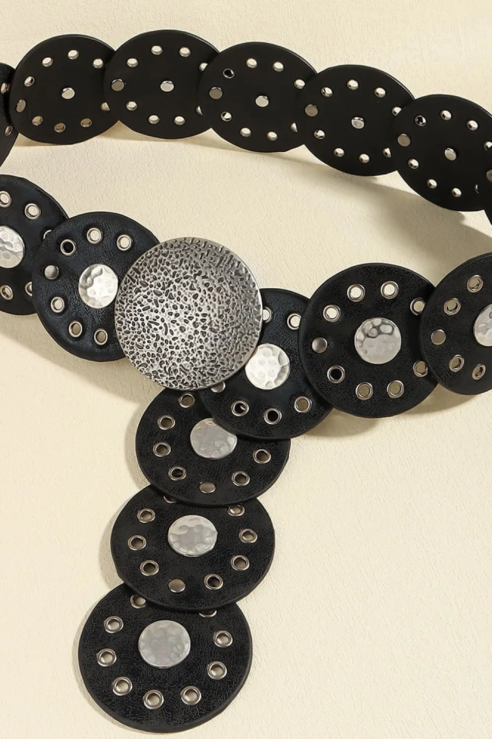 Round Shape PU Leather Belt, image 9