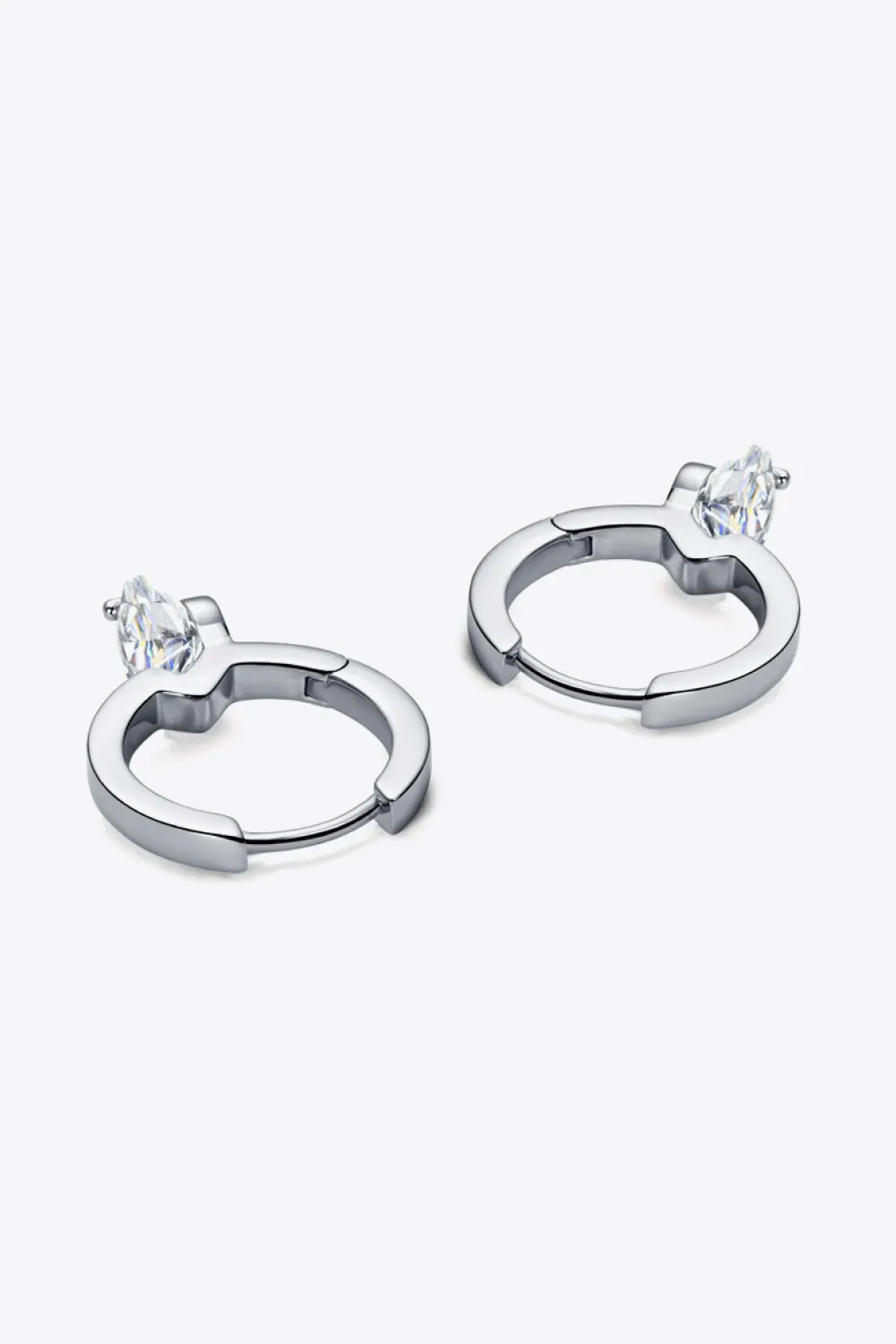 2 Carat Moissanite 925 Sterling Silver Drop Earrings, image 6