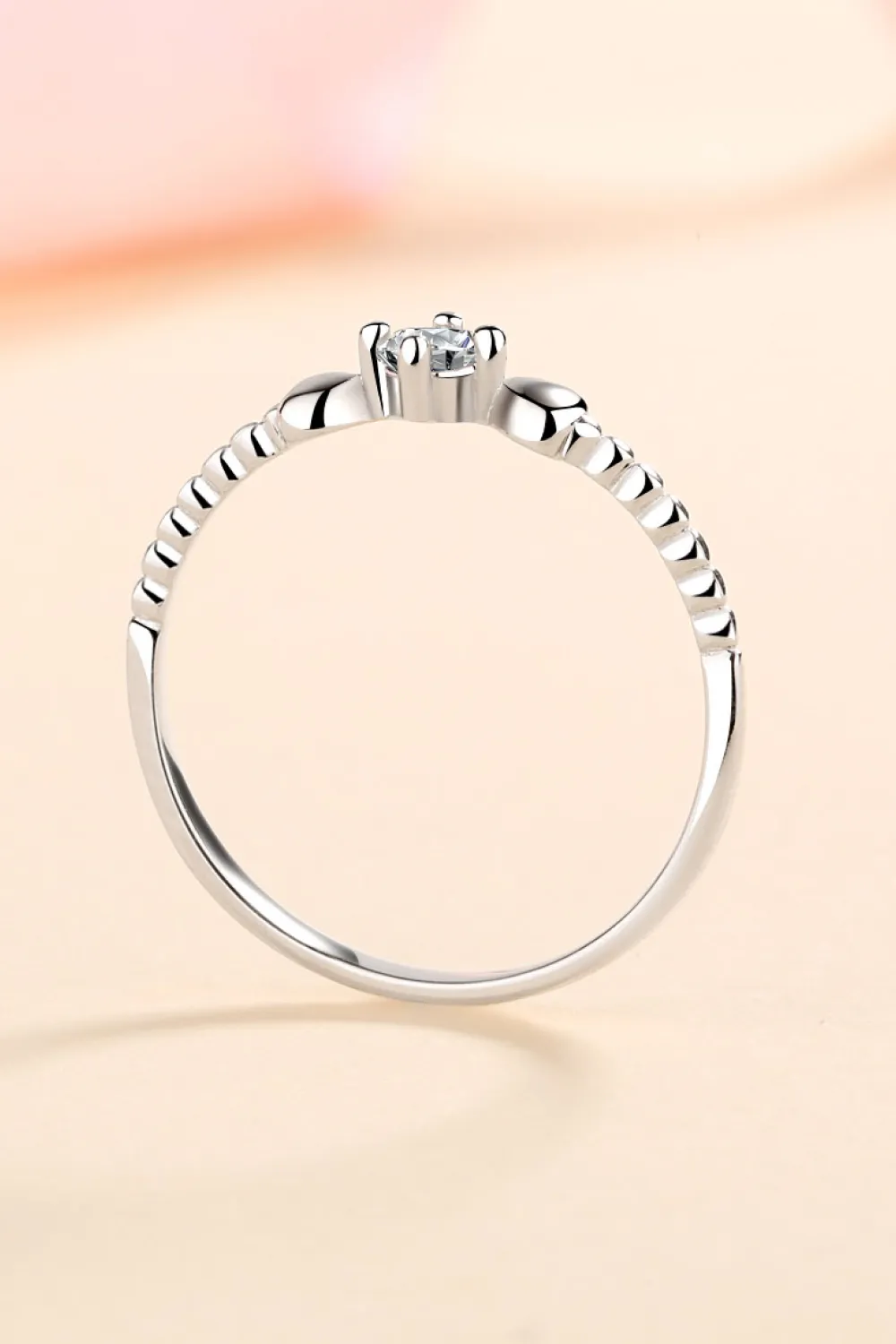 Moissanite Heart 925 Sterling Silver Ring, image 5