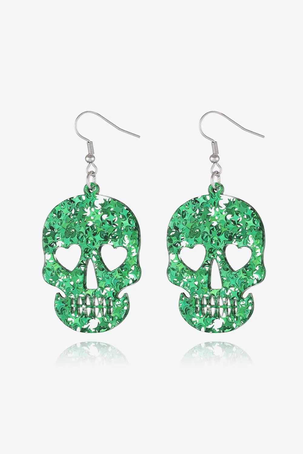 Acrylic Skull Drop Earrings, image 8