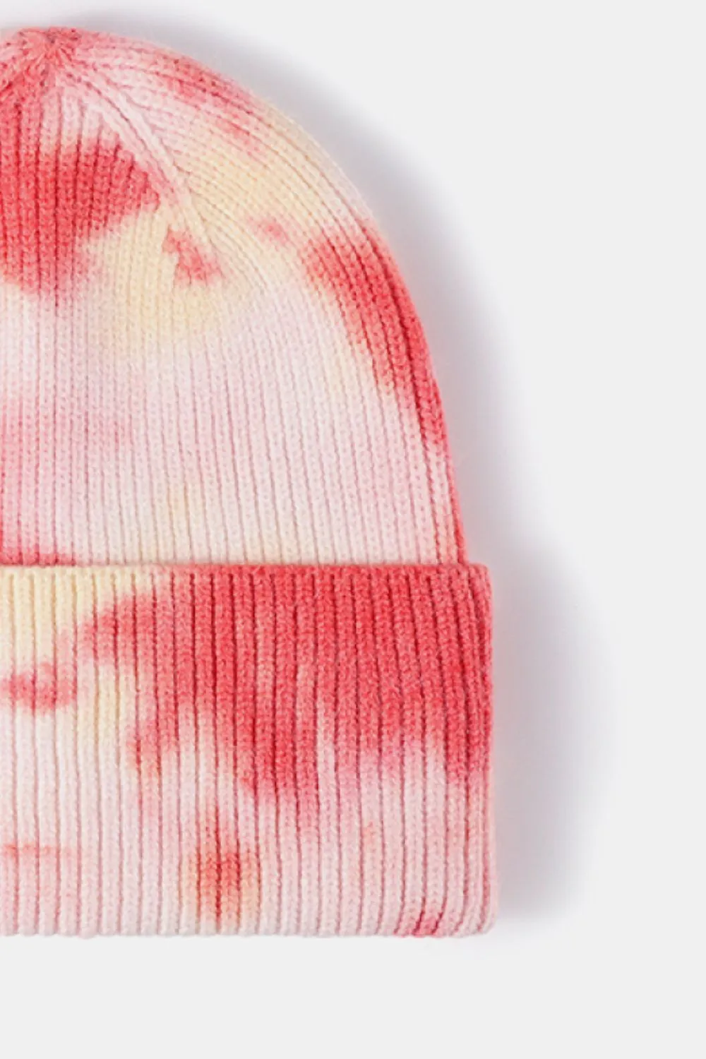Tie-Dye Cuffed Rib-Knit Beanie Hat, image 10