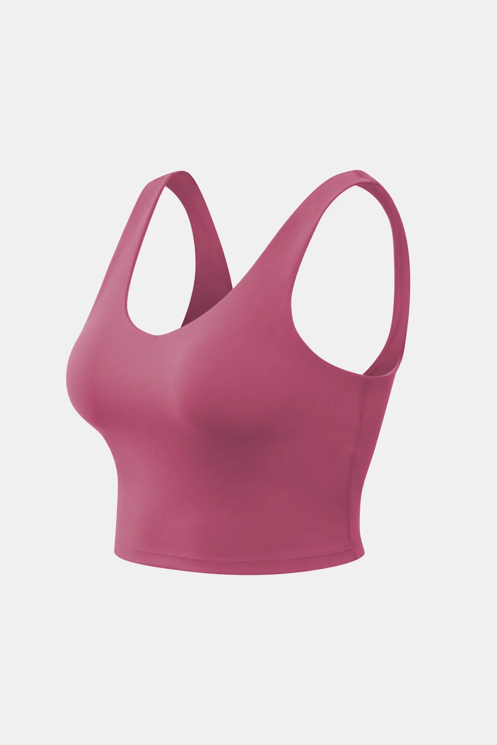 Cropped Scoop Neck Active Tank Top, image 16