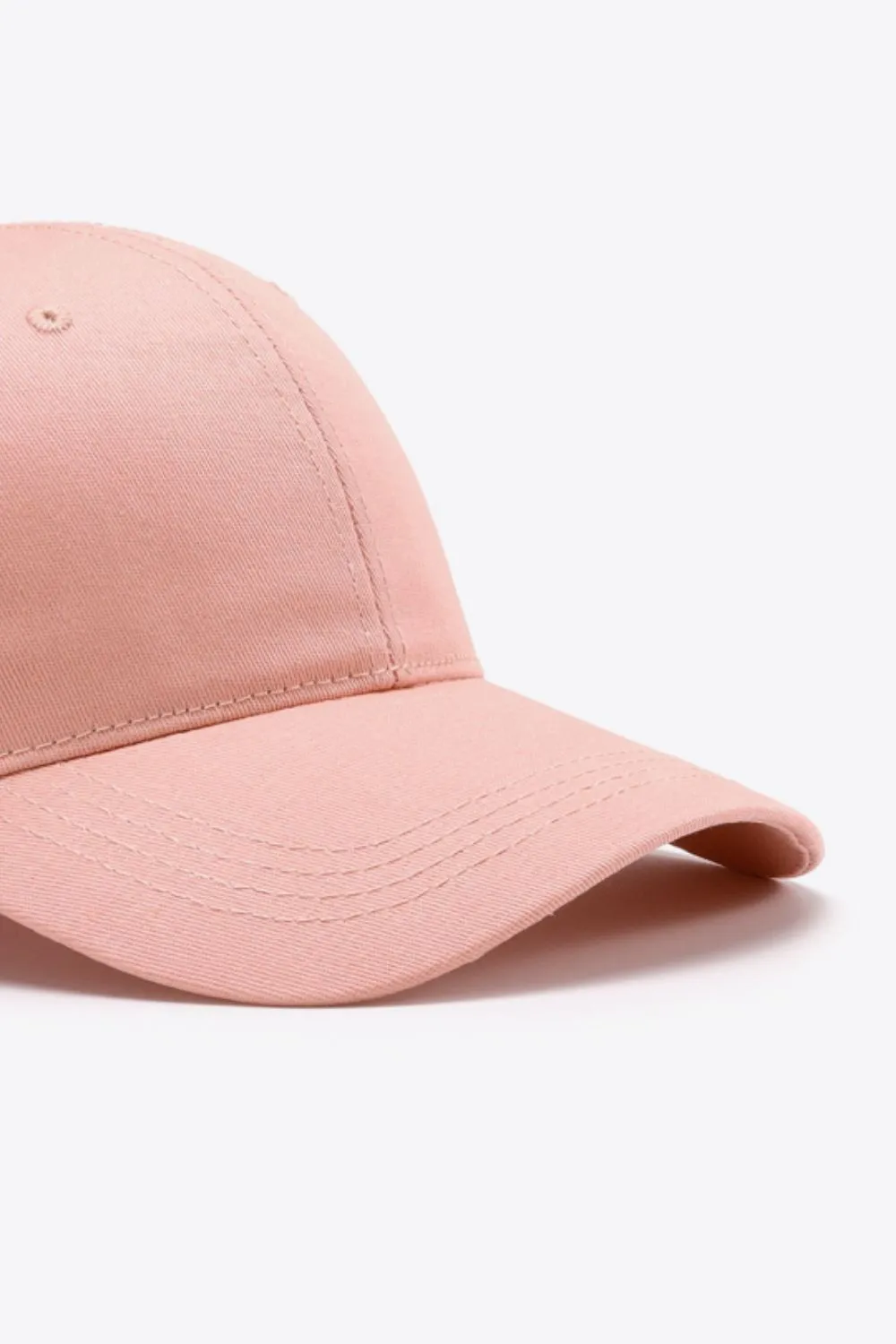 Plain Adjustable Cotton Baseball Cap, image 14