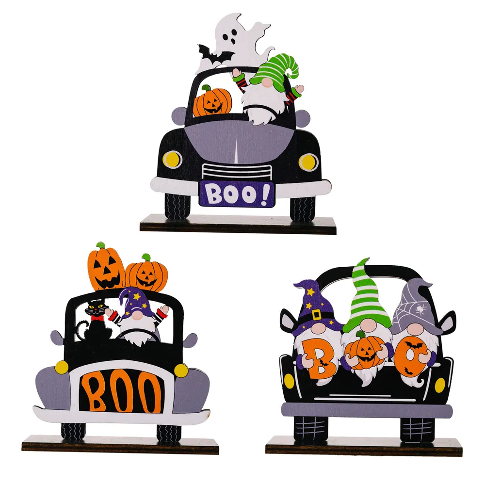 3-Piece Halloween Element Car-Shape Ornaments, image 6