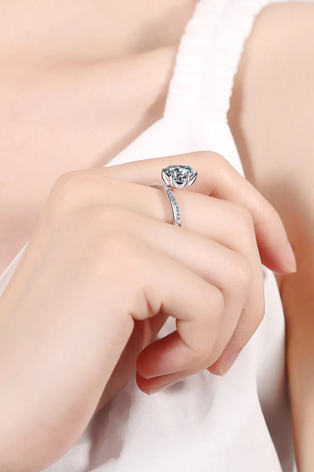 3 Carat Moissanite 6-Prong Ring, image 2