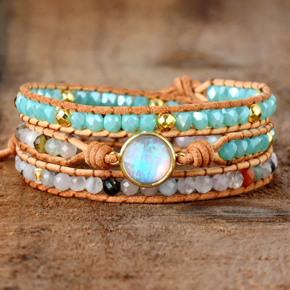 Opal Beaded Layered Bracelet, image 3