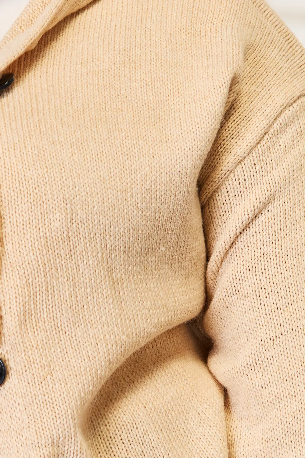 Button-Down Long Sleeve Hooded Sweater, image 6