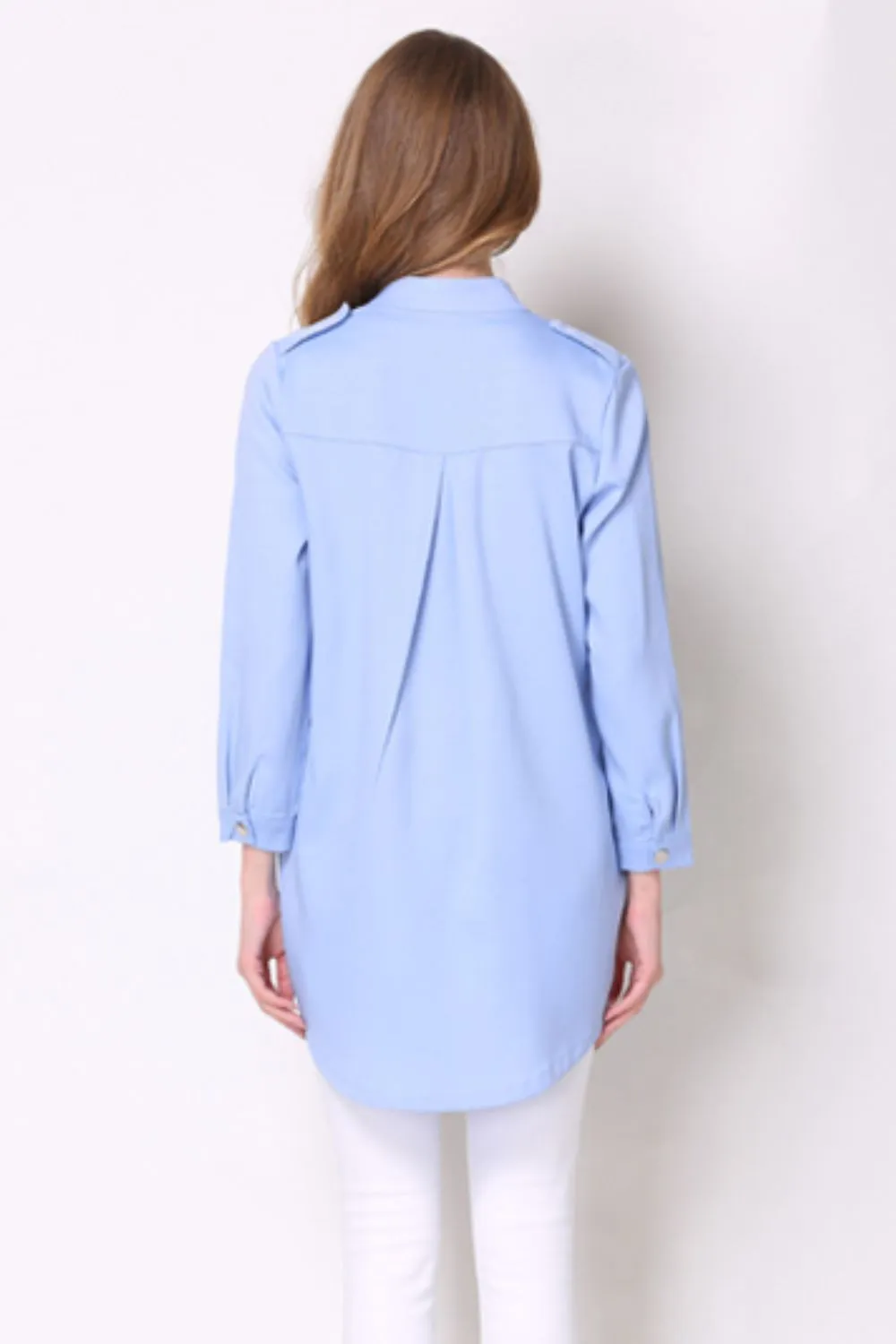 Full Size Open Front Longline Trench Coat, image 5