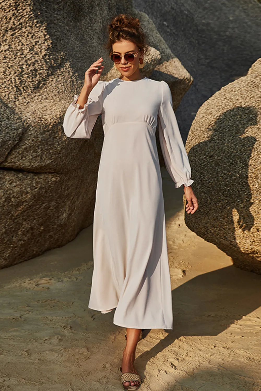 Puff Sleeve Flounce Dress, image 4