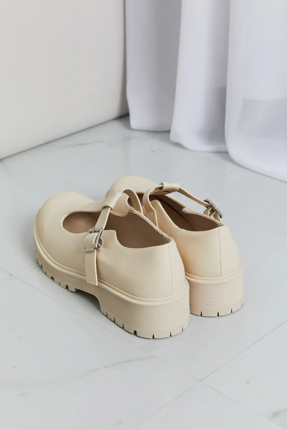 Faux Leather Platform Mary Janes, image 3