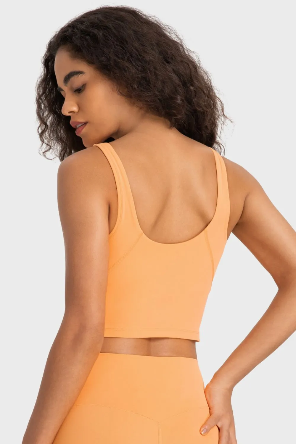 Deep V-Neck Crop Sports Bra, image 18
