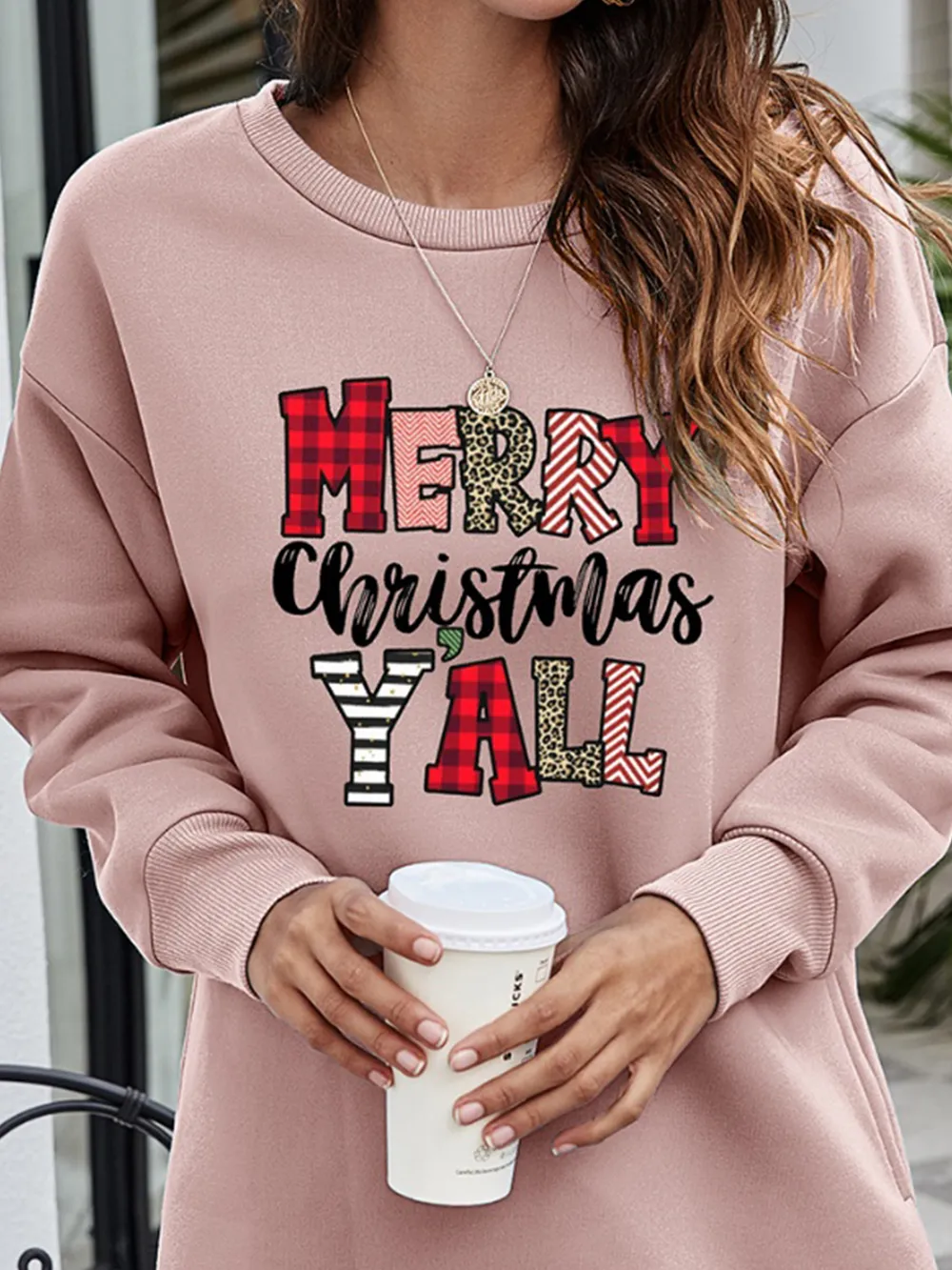 MERRY CHRISTMAS Y'ALL Graphic Sweatshirt, image 7