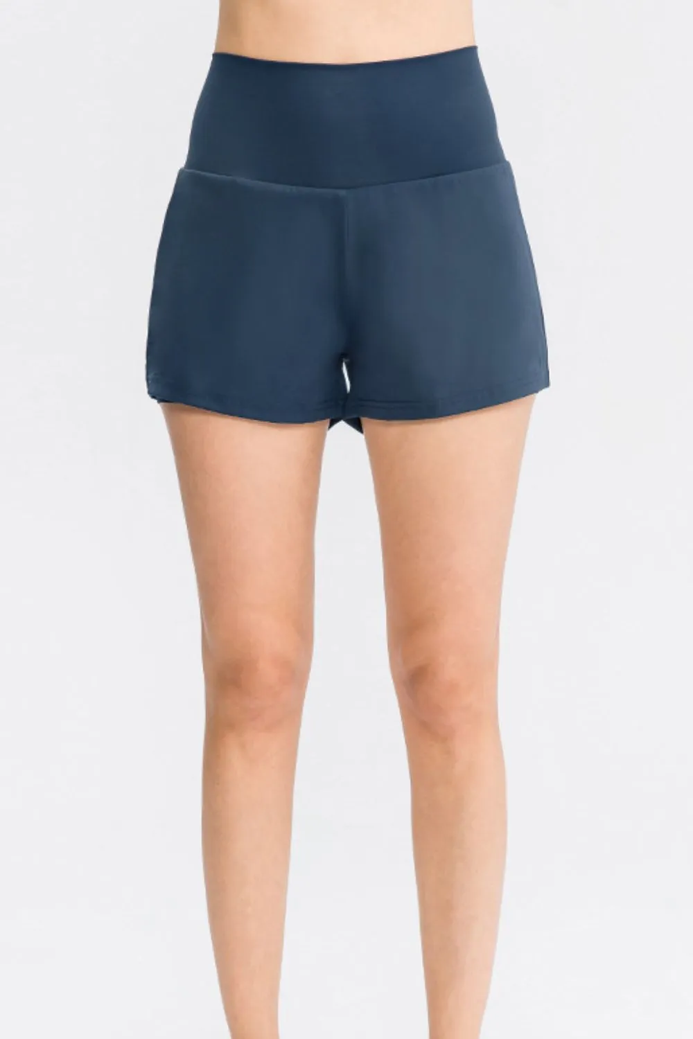 Wide Waistband Sports Shorts with Pockets, image 5