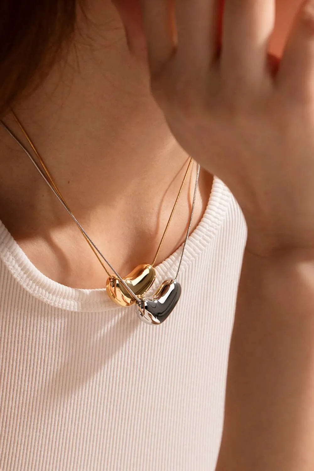 Heart Shape Pendant Necklace, image 7