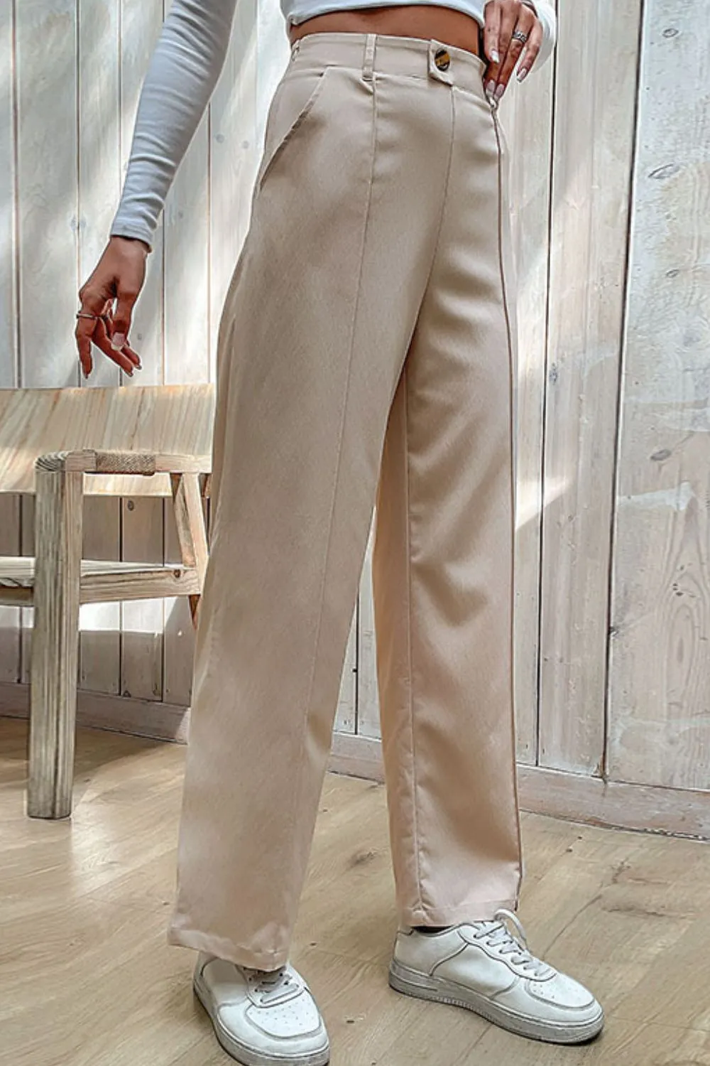 Center Seam Wide Leg Pants, image 4