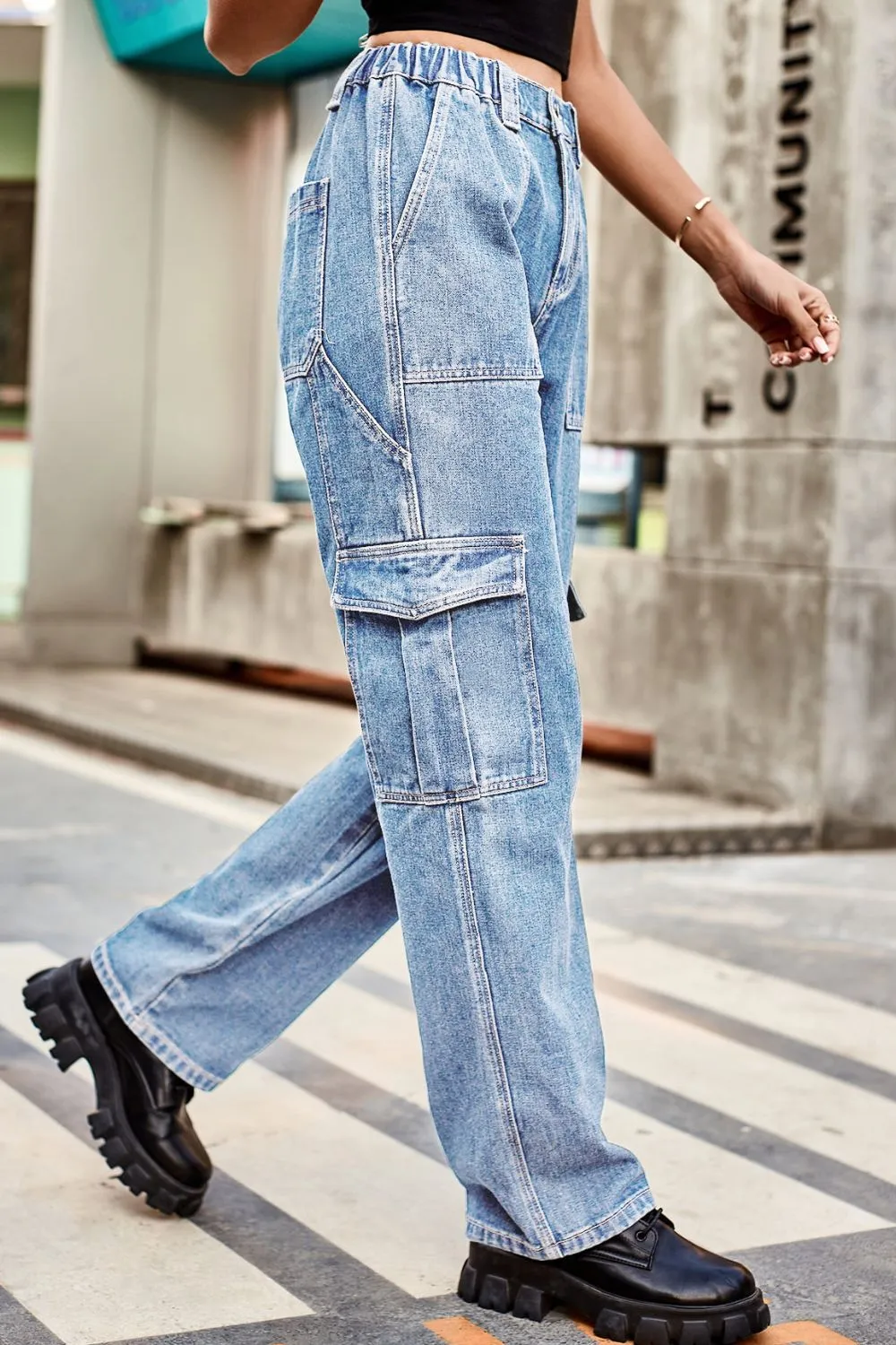 Loose Fit Long Pants with Pockets, image 5