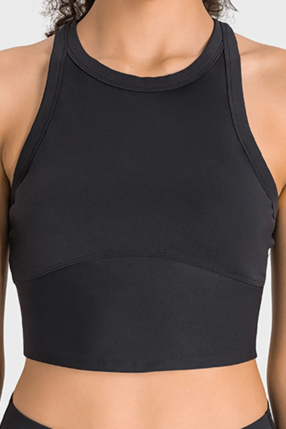Racerback Cropped Sports Tank, image 12