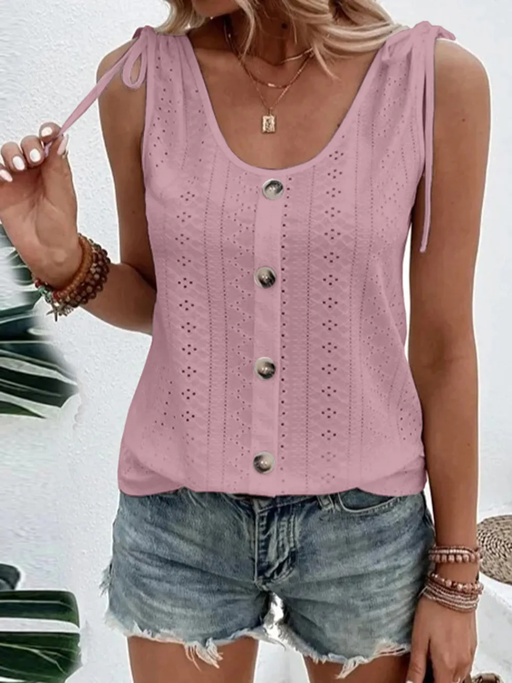 Full Size Scoop Neck Sleeveless Tank Top, image 6