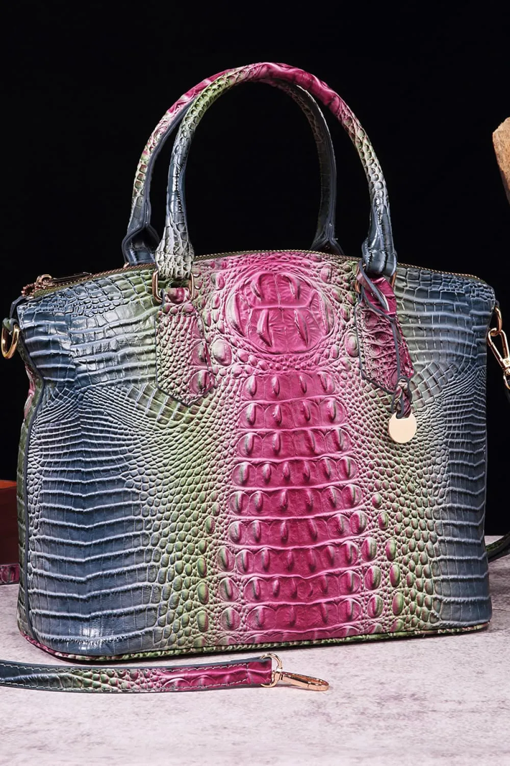 Gradient PU Leather Handbag, image 9