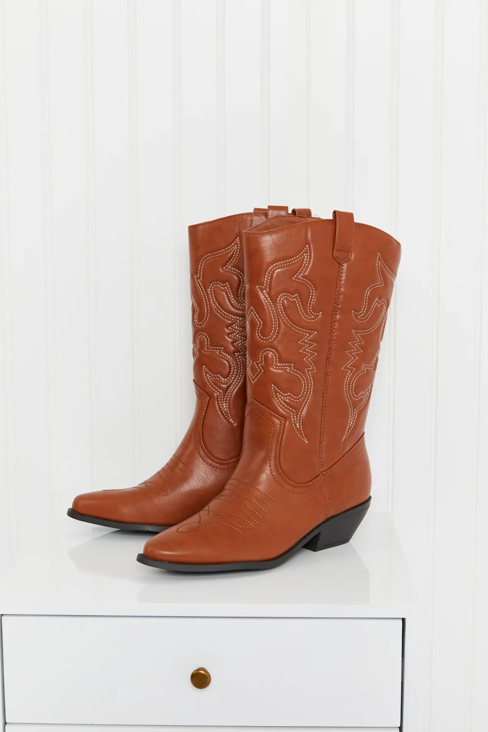 Countryside Lane Mid-Calf Embroidered Cowboy Boots, image 7