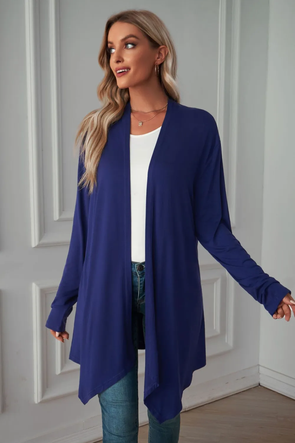 Open Front Long Sleeve Cardigan, image 5