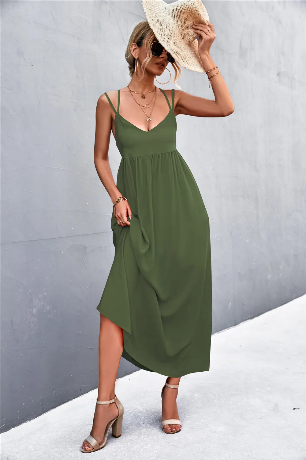 Double Strap Tie Back Dress, image 11