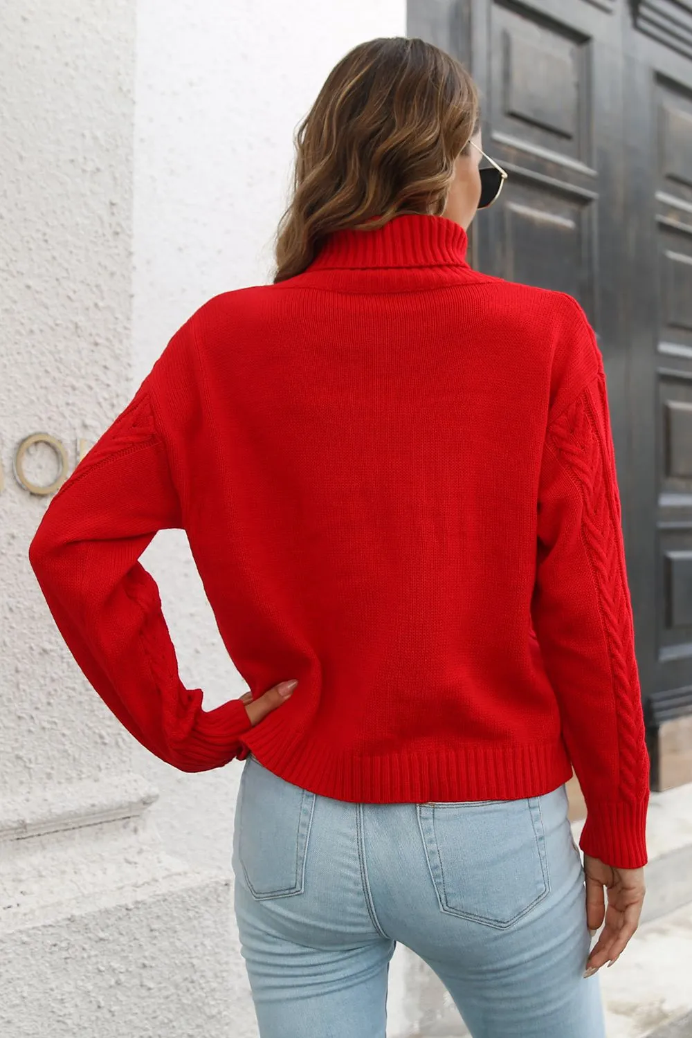 Turtleneck Long Sleeve Sweater, image 3
