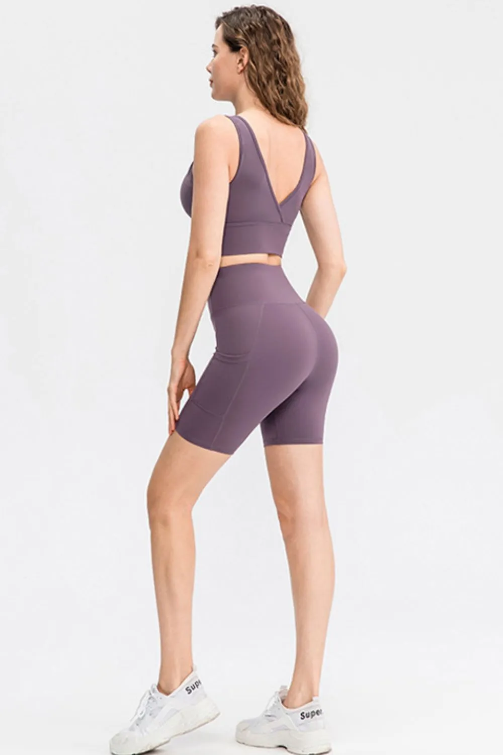Wide Waistband Sports Shorts with Pockets, image 6