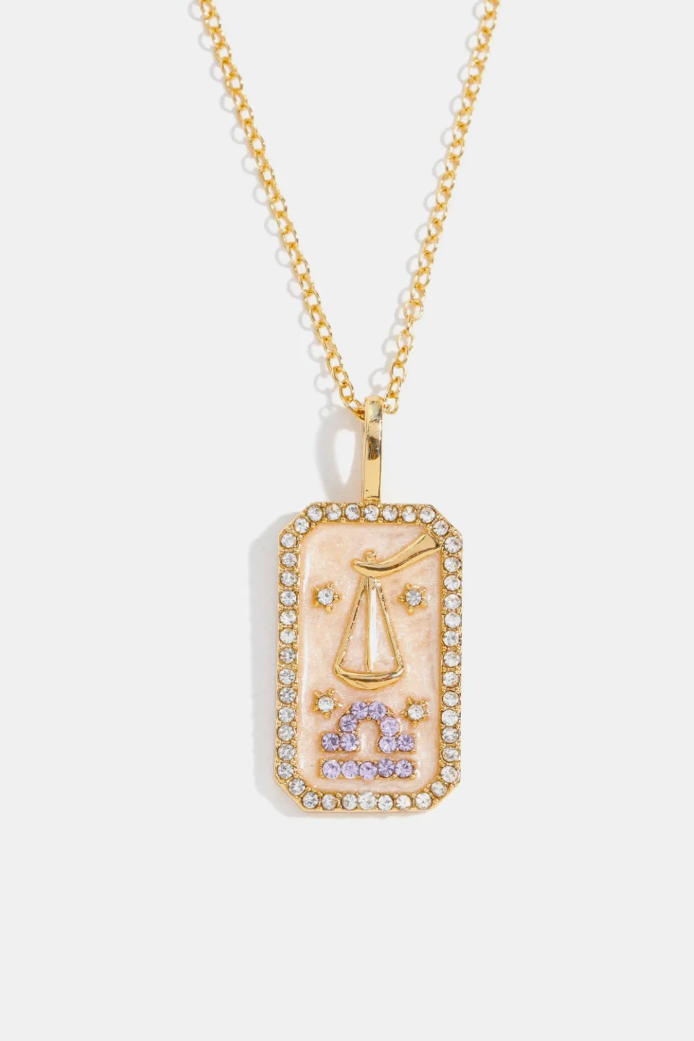 Rhinestone Constellation Pendant Copper Necklace, image 14