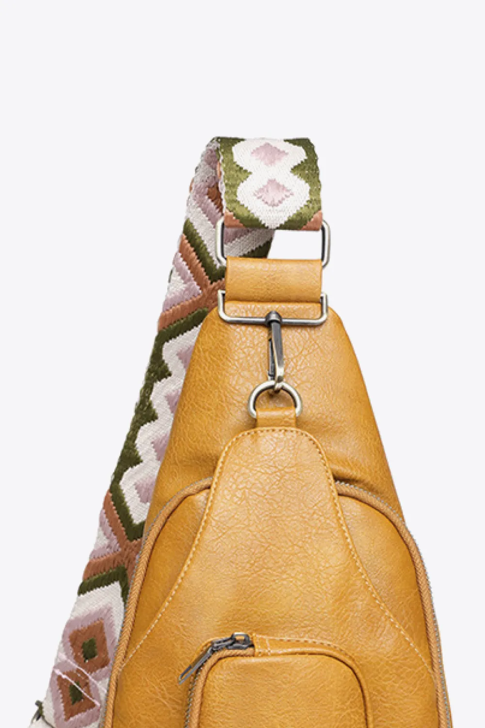 Take A Trip PU Leather Sling Bag, image 20