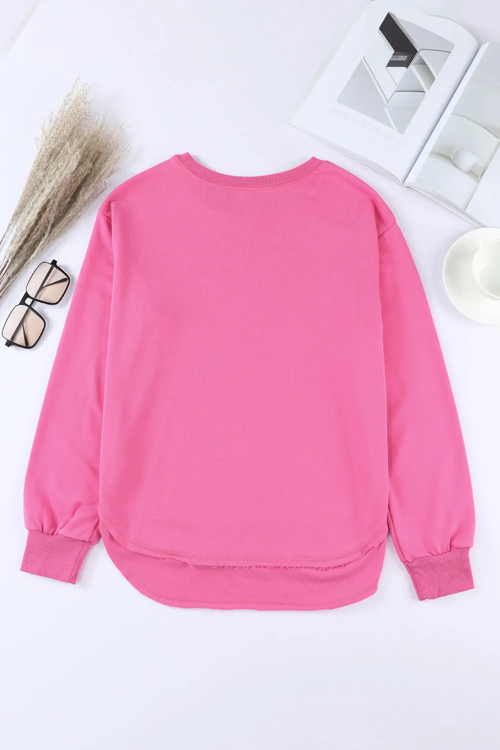Side Slit Drop Shoulder Sweatshirt, image 16