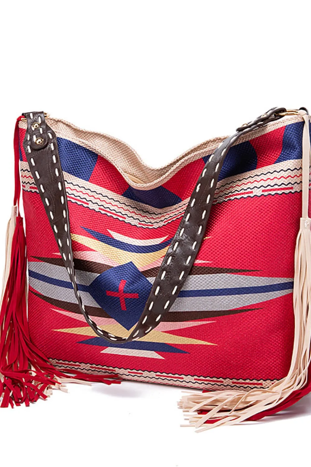 Geometric Canvas Tote Bag, image 8