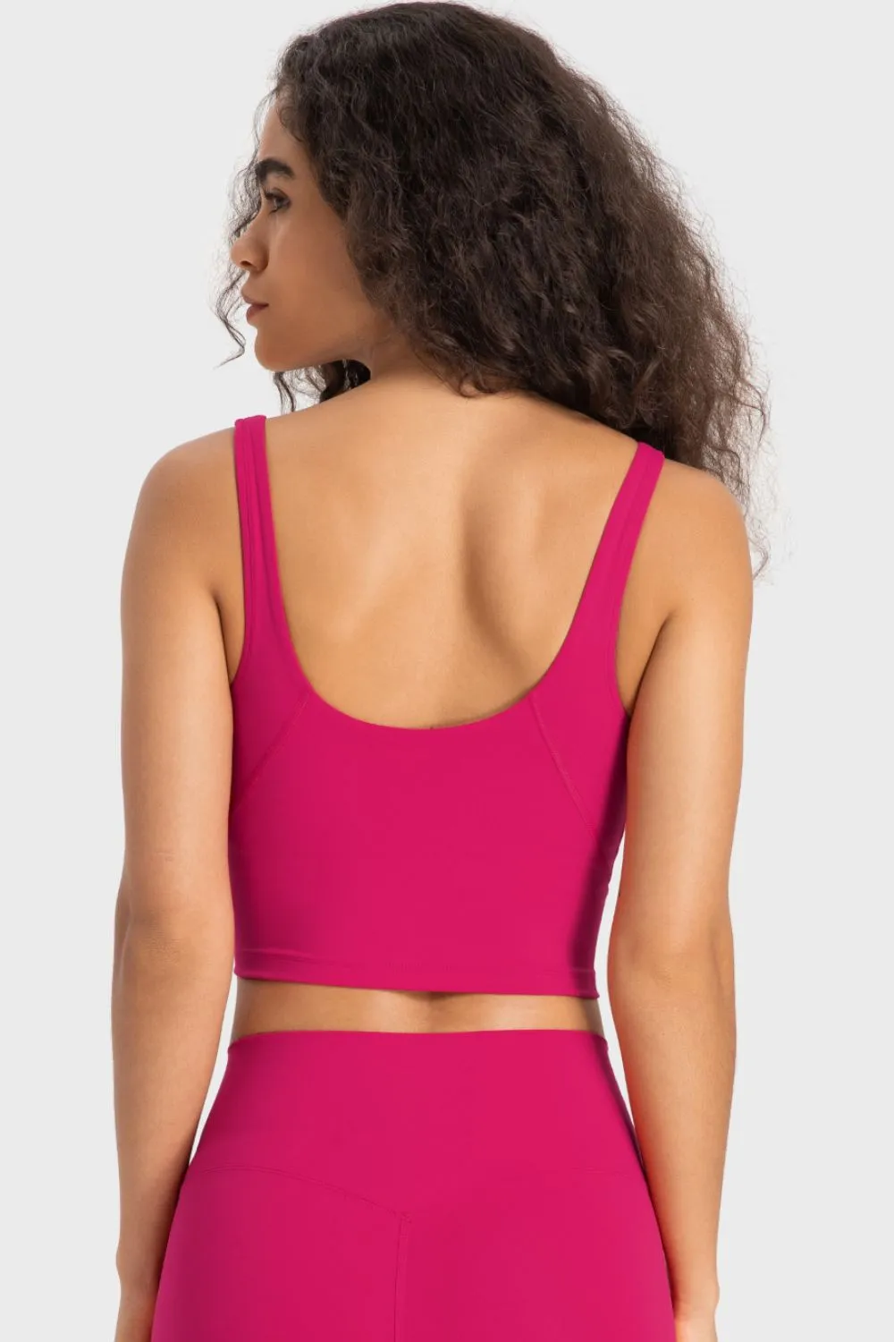 Deep V-Neck Crop Sports Bra, image 19
