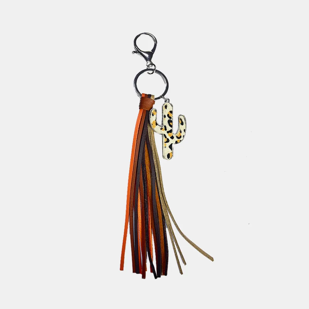 Cactus Keychain with Tassel, image 4